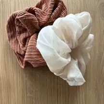 Set of 2 Free People oversized scrunchies