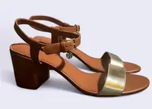 Tory Burch Laurel Leather Block Heel Sandals