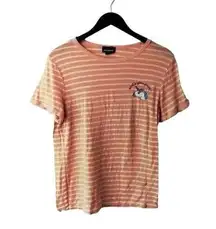 What's Your Point Unicorn Striped Tee T Trendy Cotton Soft Girl Womens Pink M