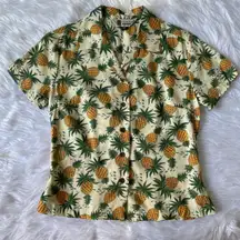 🍍 Tori Richard Pineapple Button Up Top 🍍