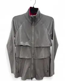 ATHLETA RENEW 3 TIERED RUFFLE Full Zip Up JACKET