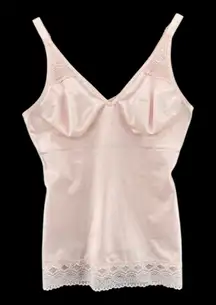 NWT Ruby Ribbon Pin Up Cami SL3055 Blush Pink Size 48 Shaping Camisole Lace