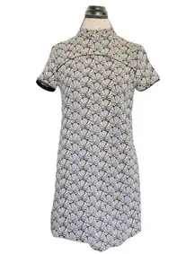 Womens Dress Size Small Jacquard Embroidered Mini Textured High Neckline