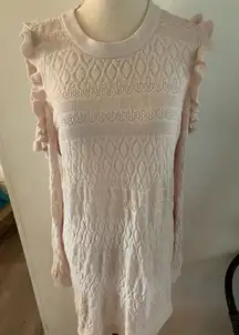 Lauren Conrad, pink size large sweater, no shoulders