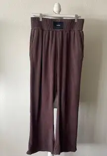 Talentless Wide Leg Boxing Pant In Toffee Stretch Sweatpants Brown
