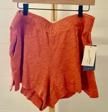 Universal Thread Womens Leisure Studio Pull On Shorts Rust Large
