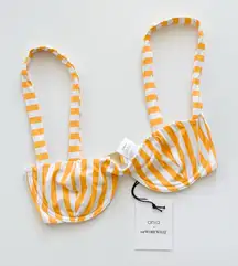 Onia x WeWoreWhat Sorrento Top in Cabana Stripe Citrus