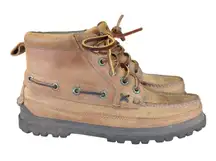 Polo Ralph Lauren Ranger Combat Leather Lace Up Ankle Boots Women's 7.5B WF4362