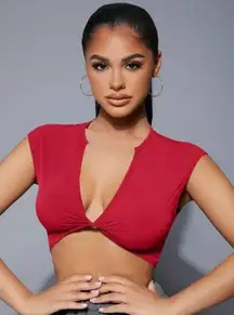 Red Cropped Top