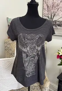 Lucky Brand Graphic Gray Short Sleeve Tee