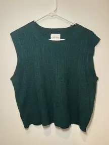 Fall Sweater Vest Sea Green