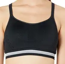 Champion The Infinity Everyday Shape Logo Athletic Sports Bra: Black