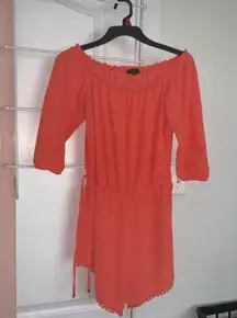 Orange Pink Romper Size Large