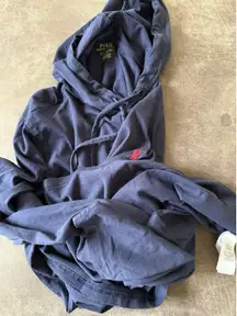Polo Ralph Lauren Women’s Navy Blue Lightweight Pullover Hoodie Size Large (L)