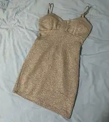 Kohls Small Silver Sparkly Mini Dress NWOT