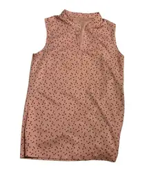 Nike Peach Dri-FIT Top with Black Triangles golf tennis pickleball preppy active