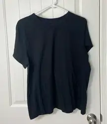 EUC Time and Tru women’s solid black Crewcut short sleeve casual tshirt shirt XL