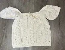 Haute Hippie Ivory Knit Top size small