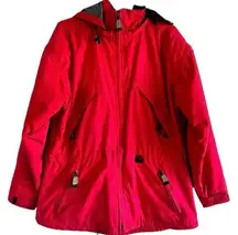 Obermeyer  Dynamic Ski Jacket Hooded Full Zip Lined Outdoor Snowboarding Red 12