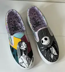 Women’s Disney Ground Up Nightmare Before Christmas Slip on Shoes- Size 9‎