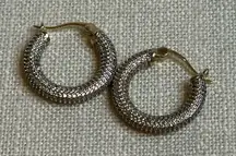 Baublebar Pave Hoop Earring Gold