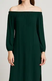 One Love Clothing Off-Shoulder Pleated Dress