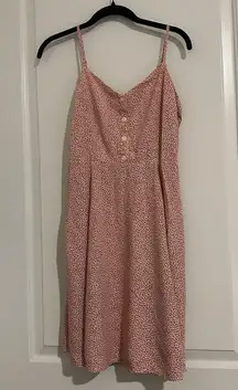 Gap Floral Pink Patterned Dress Sz 4 Women’s Fit & Flare