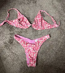 Hollister Bikini Set Floral Pink
