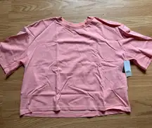 Pink Cropped T-shirt