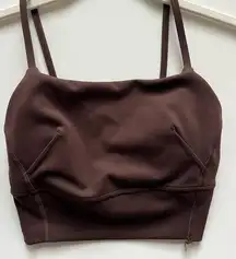 lululemon athletica Wunder Train Strappy Tank Top Espresso -Size 0