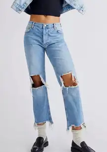 Free people Maggie‎ straight distressed jeans