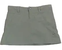 Athleta Dipper Skort‎ Green Athletic Workout Hiking Shorts Skirt Pockets Size 4P