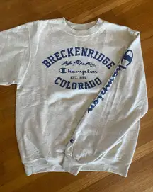 Cream Champion Breckenridge Crewneck