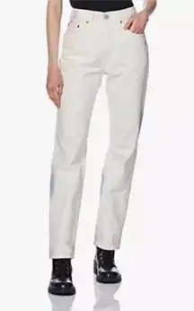 NWT Levi’s 501 High Rise Straight Leg White Tie-Dye Button Fly  Jeans 31