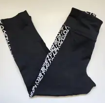 Tommy Hilfiger monogram side cropped leggings size small