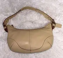 Coach Vintage  9541 Beige Leather SoHo Mini Hobo Bag Shoulder Purse Excellent