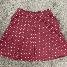Red‎ polka dot skirt
