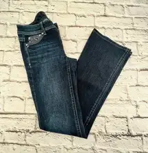 WHBM White House Black Market Jeans Womans 0R Bootcut Bling Pocket Mid Rise