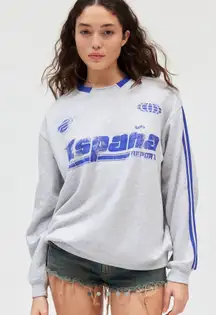 Espana Graphic Oversized Pullover Sweatshirt