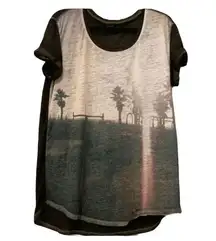 ANA sunset tee size L semi sheer