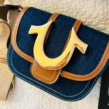 True Religion Dark Denim Crossbody Bag NWT!