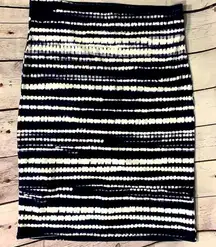 Torrid Navy White Striped Stretch Skirt - 14/16