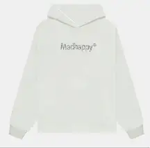 Mad happy sweatshirt holographic , pullover hoodie trendy