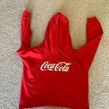 Coca-Cola red cropped hoodie