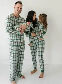 Little Sleepies bamboo pajamas pants noel plaid matching christmas holidays