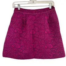 HD in Paris Anthropology Purple A-Line Mini Skirt Size 6