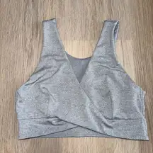 Born Primitive Gray V Neck Sports Bra - Size Small