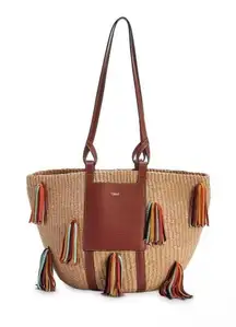 Chloé x Mifuko Large Tassel Basket Tote