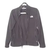 The North Face black zip up fleece jacket