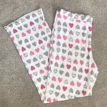 Elle Breast Cancer Awareness Hearts Pajama Pants Size M